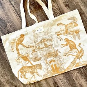 SEZANE Tote bag with animals in gold